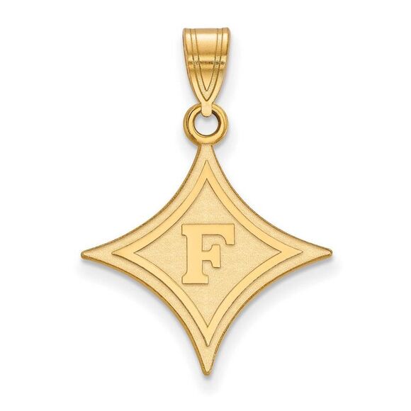 10k Yellow Gold Furman U Large Rhombus Pendant - Picture 1 of 3